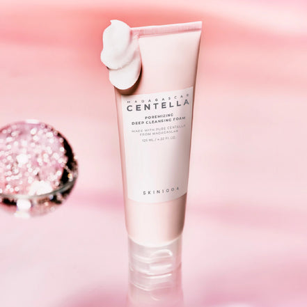 skin1004 madagascar centella pore minimizing deep cleansing foam 125ml – espuma de limpeza purificante para poros