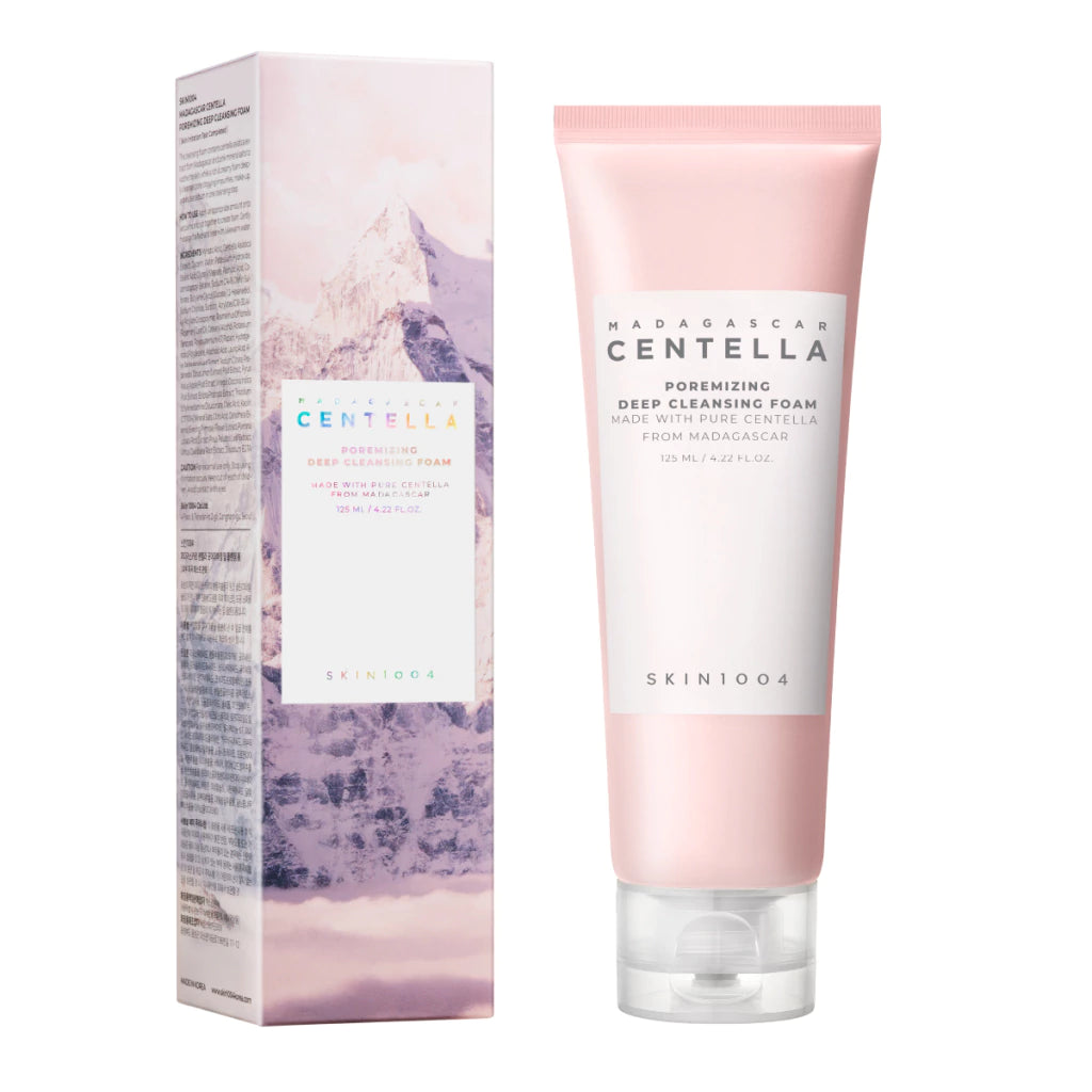 skin1004 madagascar centella pore minimizing deep cleansing foam 125ml – espuma de limpeza purificante para poros