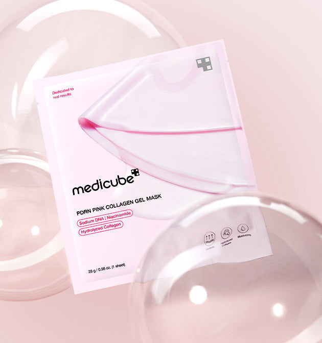 medicube pdrn collagen gel mask 4 masks – máscara facial de colágeno firmadora e hidratante