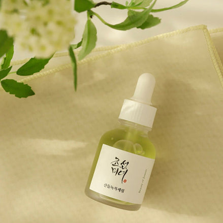 beauty of joseon sérum facial calmante hidratante green tea + panthenol 30ml