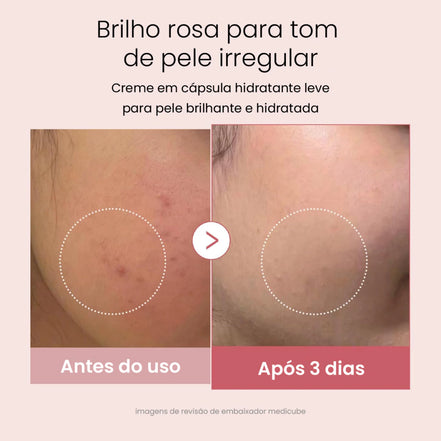 medicube collagen pink cream 55ml – creme hidratante com colágeno e glow