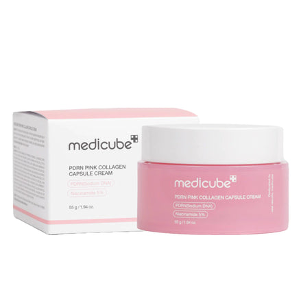 medicube collagen pink cream 55ml – creme hidratante com colágeno e glow