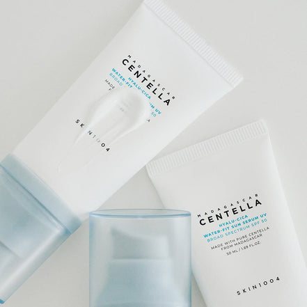 skin1004 hyalu-cica water-fit sun serum spf50+ 50ml – protetor solar hidratante com ácido hialurônico e cica