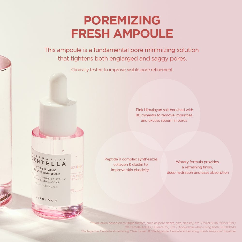 skin1004 madagascar centella ampoule kit 4x30ml – kit de ampoules calmantes e hidratantes