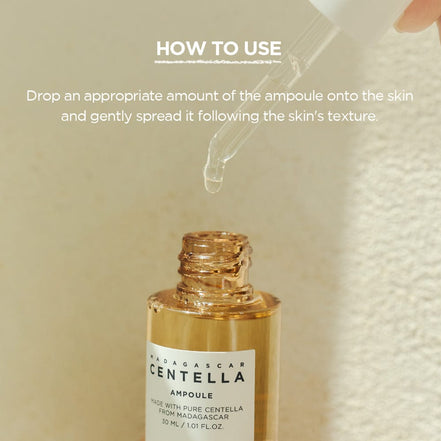 skin1004 madagascar centella ampoule kit 4x30ml – kit de ampoules calmantes e hidratantes