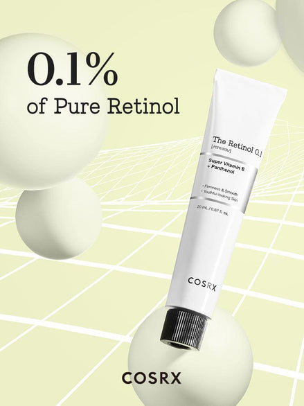 cosrx creme facial retinol 0.1% anti-idade 20ml